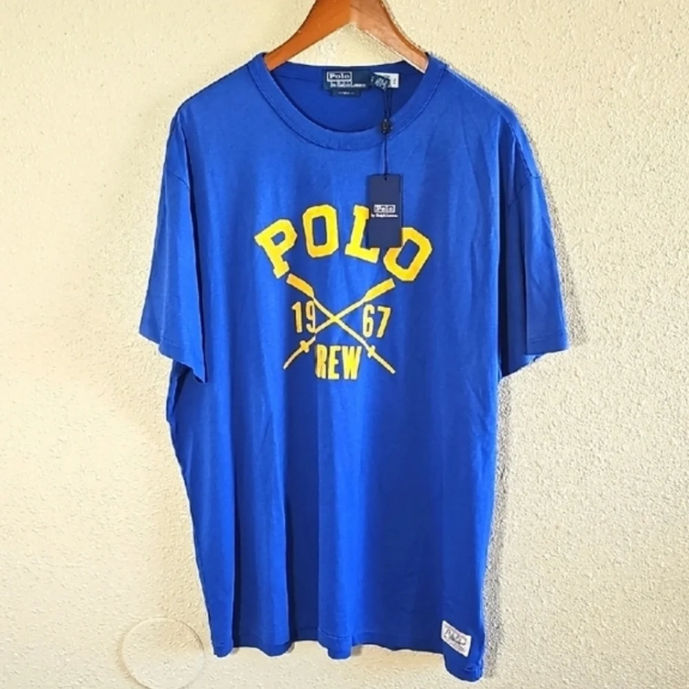 Polo by Ralph Lauren 1967 Crew Blue T-Shirt. - Picture 7 of 7